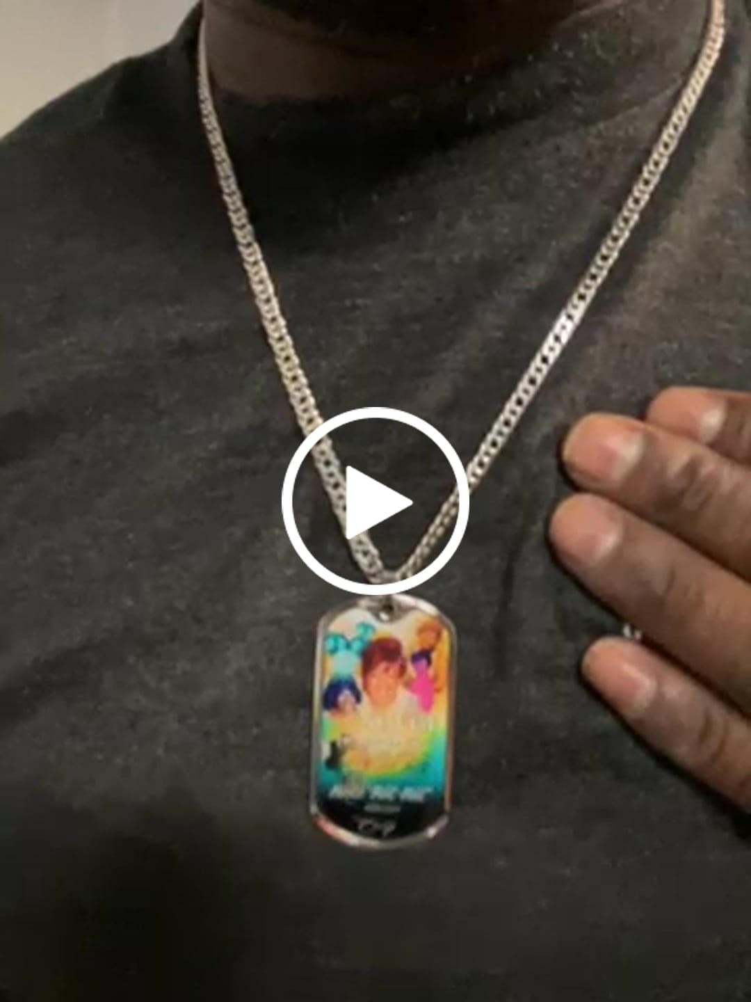 Customer video review of Custom Name Dog-tag  Memorial Necklace Gift