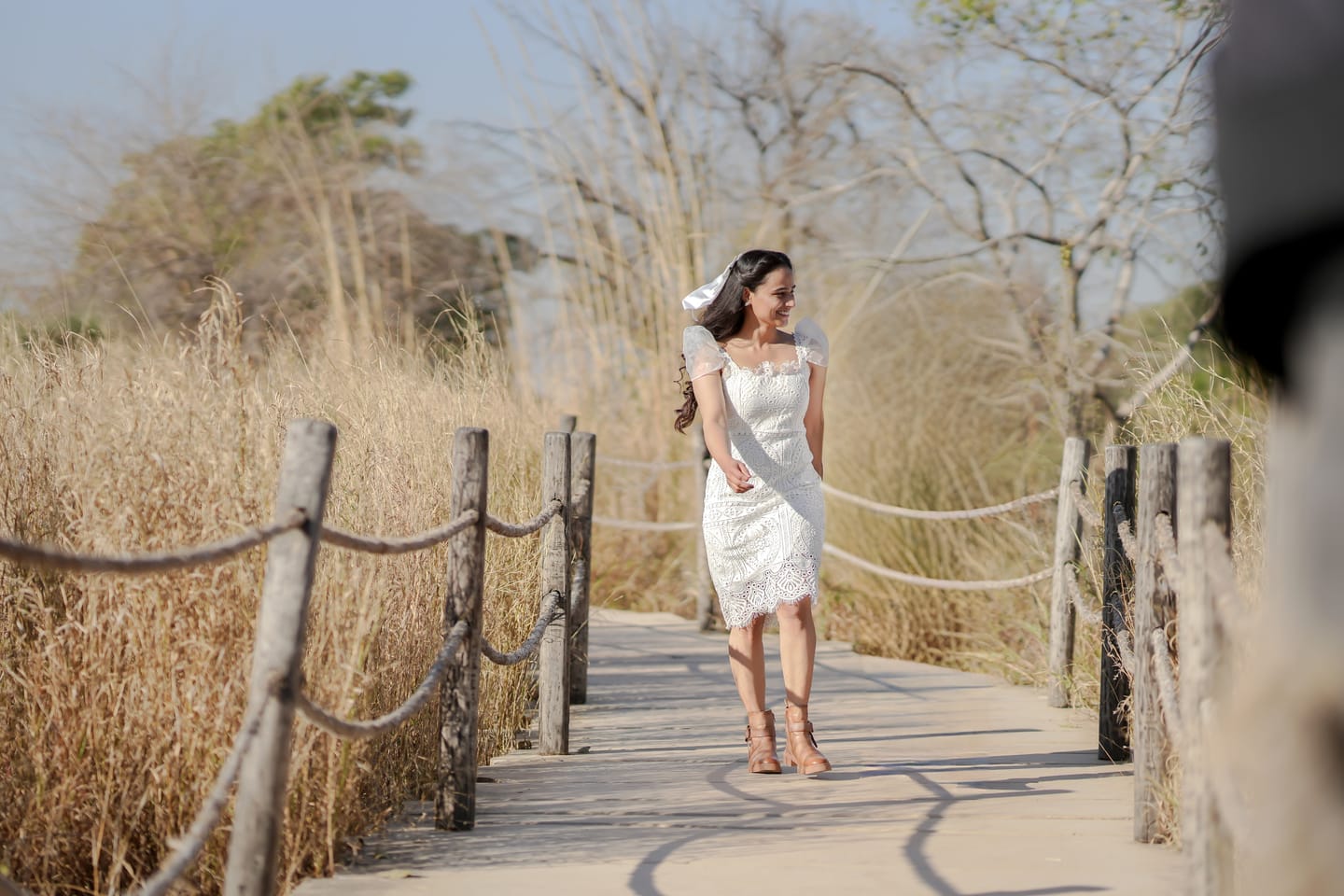 Customer photo review of Jane Eyelet Dress In White