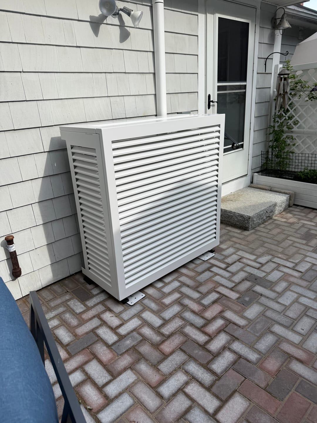Customer photo review of Mini-Split AC Cover - White