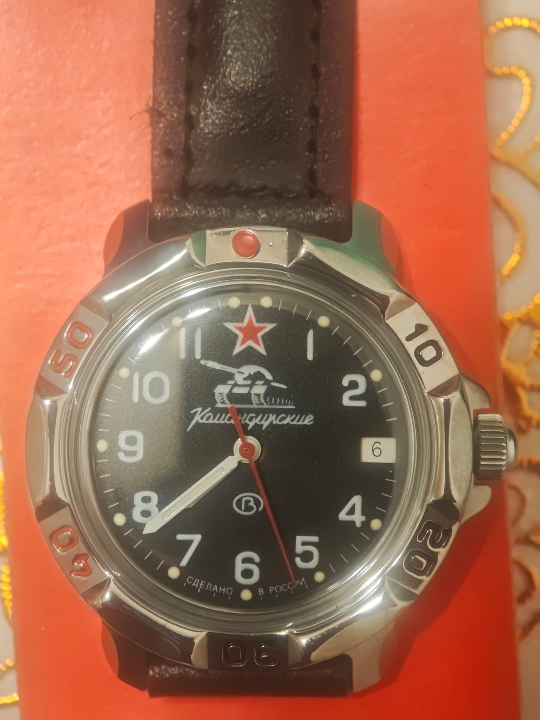 Customer photo review of Reloj Vostok Komandirskie 811306 A Cuerda Made in Russia 40mm [EXCLUSIVO]
