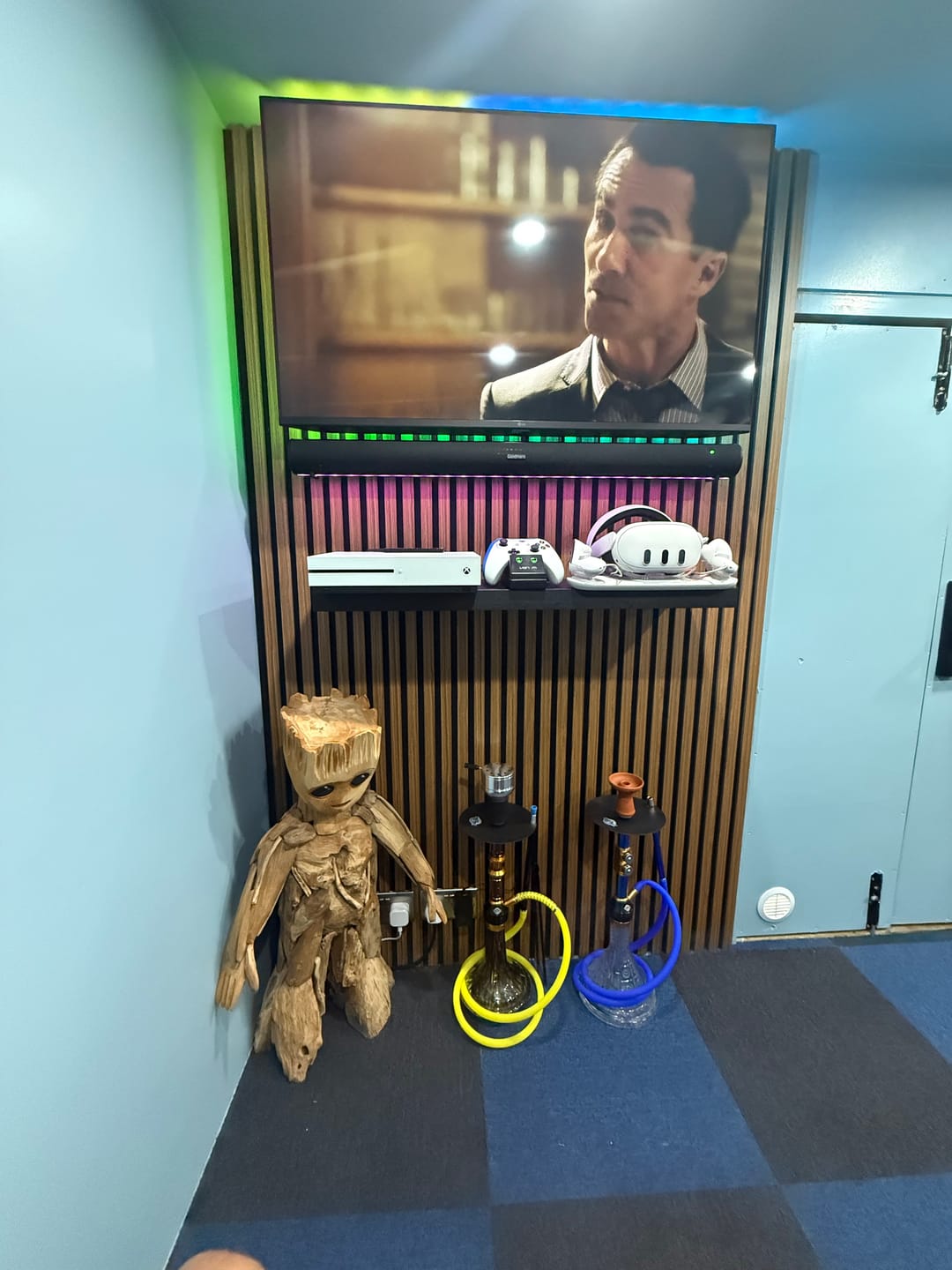 Customer photo review of Premium Acoustic Wall Panels - Teak Oak