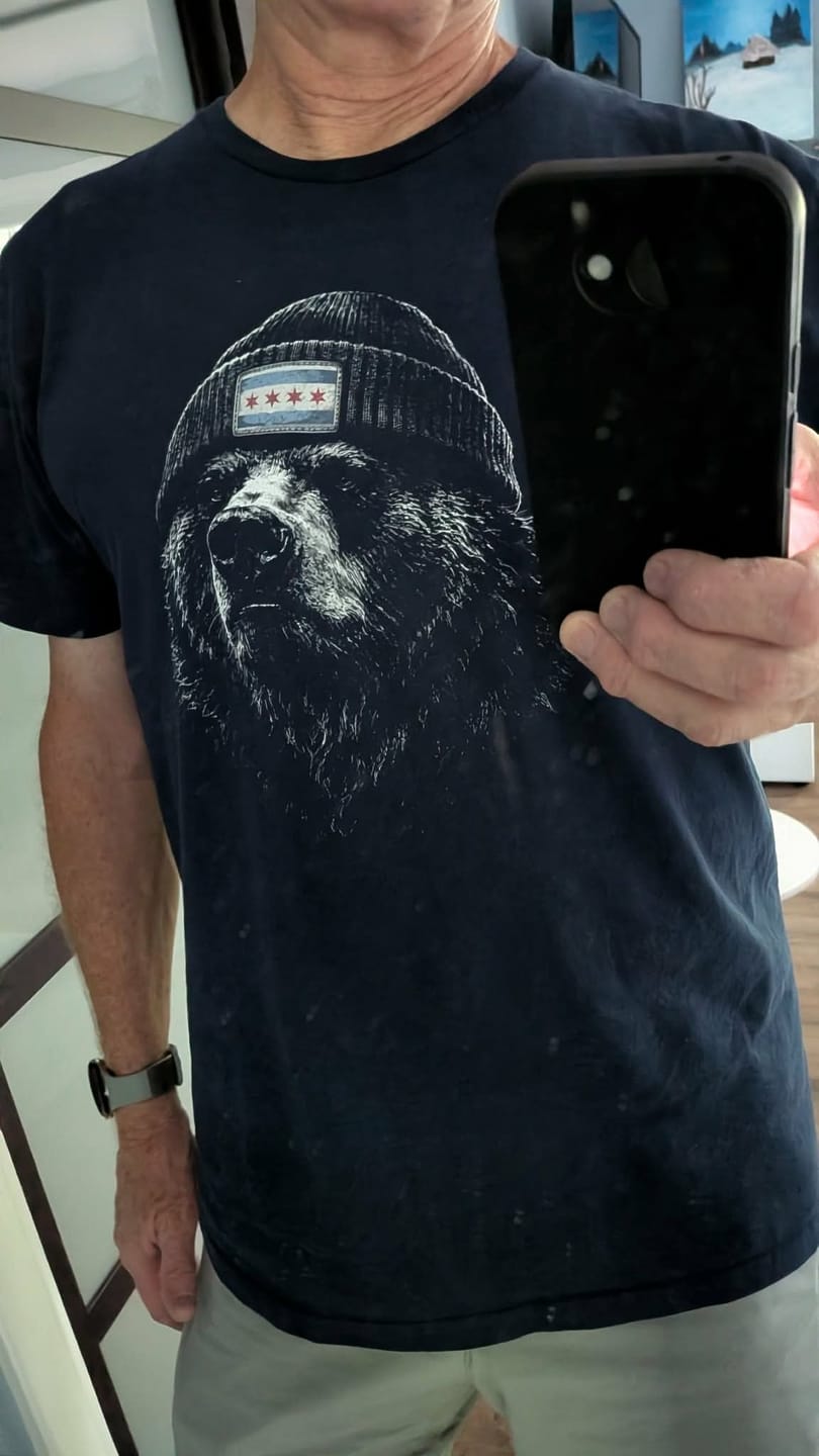 Customer photo review of Chicago Bear T-Shirt