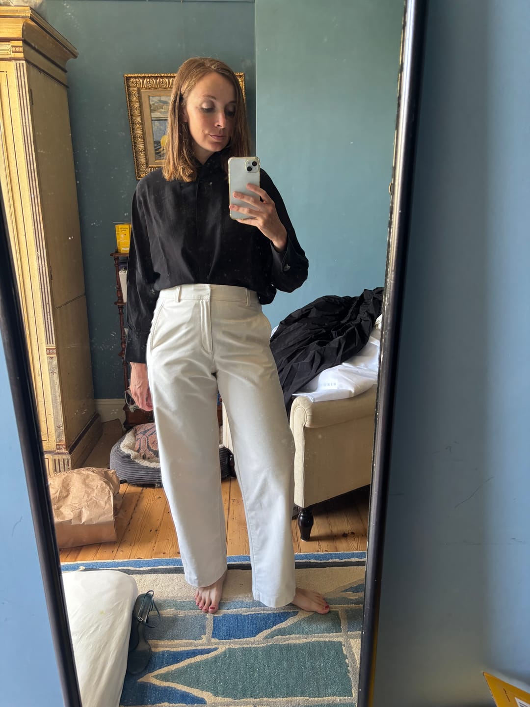Customer photo review of ANNALEE BLACK SHIRT