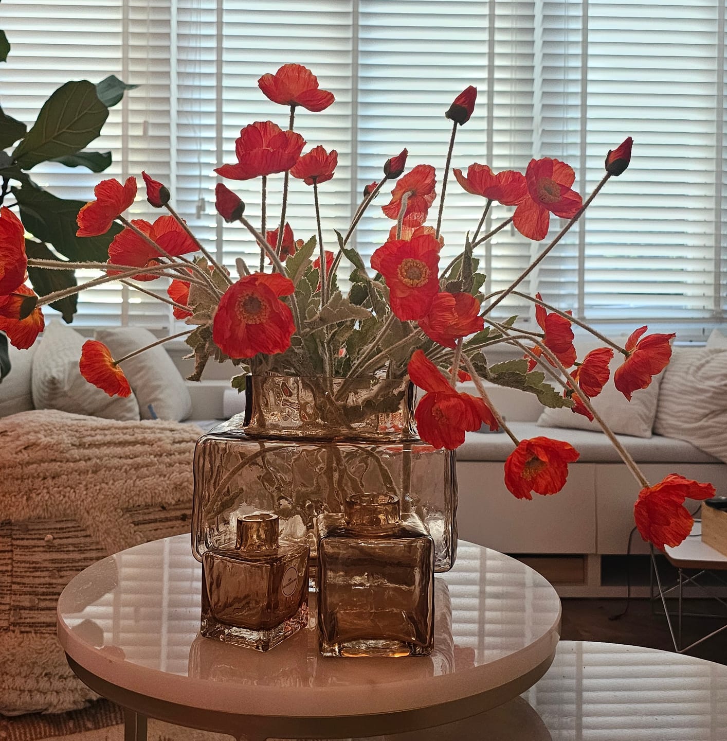 Customer photo review of Zijden Klaprozen - Oranje