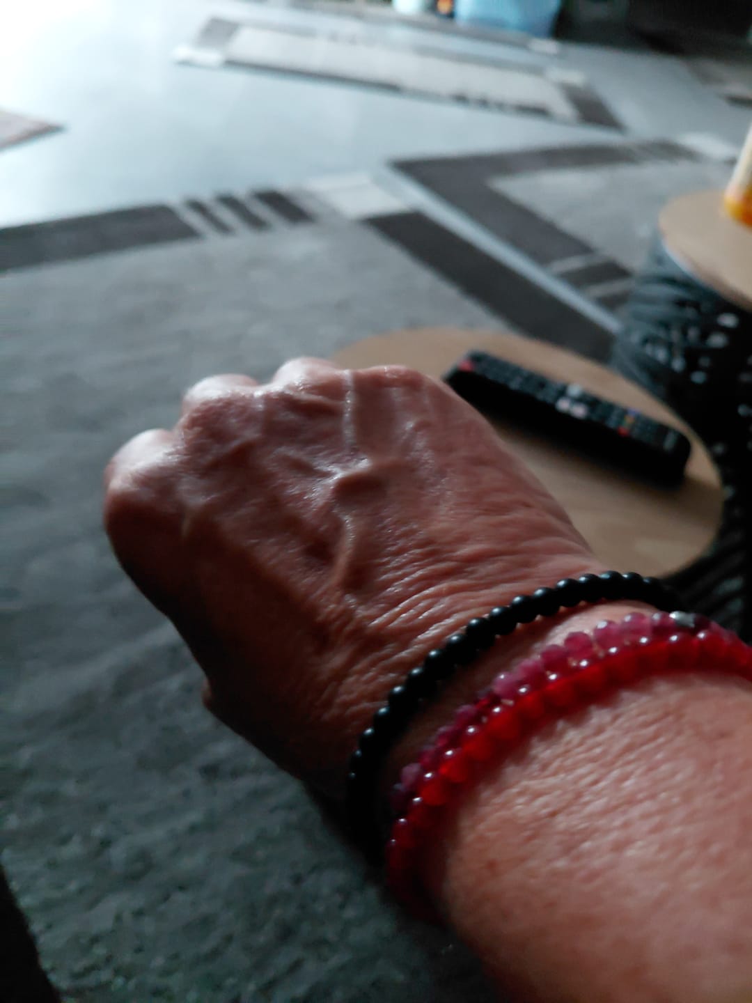 Customer photo review of Karneol Armband - Perlen