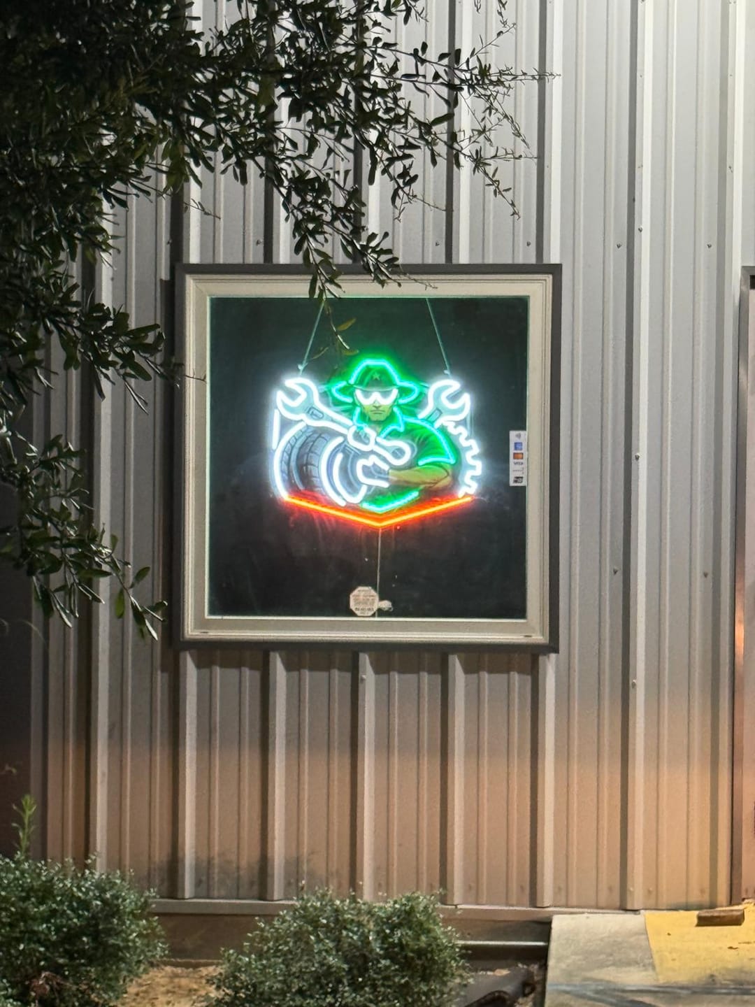 Customer photo review of Tire Ranger logo | Led Neon Sign