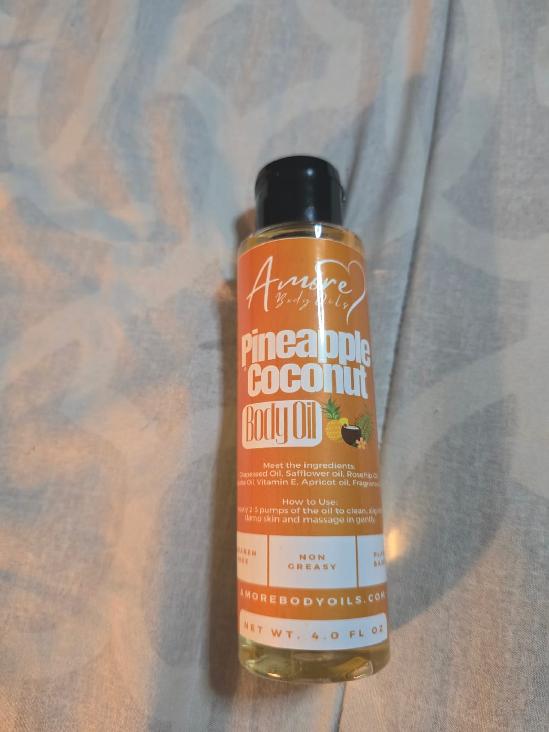 Customer photo review of Pineapple Coconut - Body Oil