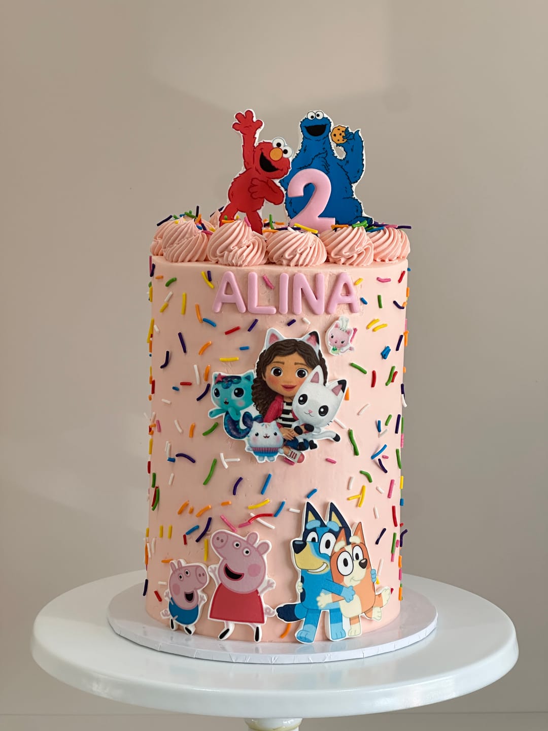 Customer photo review of 30 x 3.8 cm Small Cupcake Custom Edible Icing Images