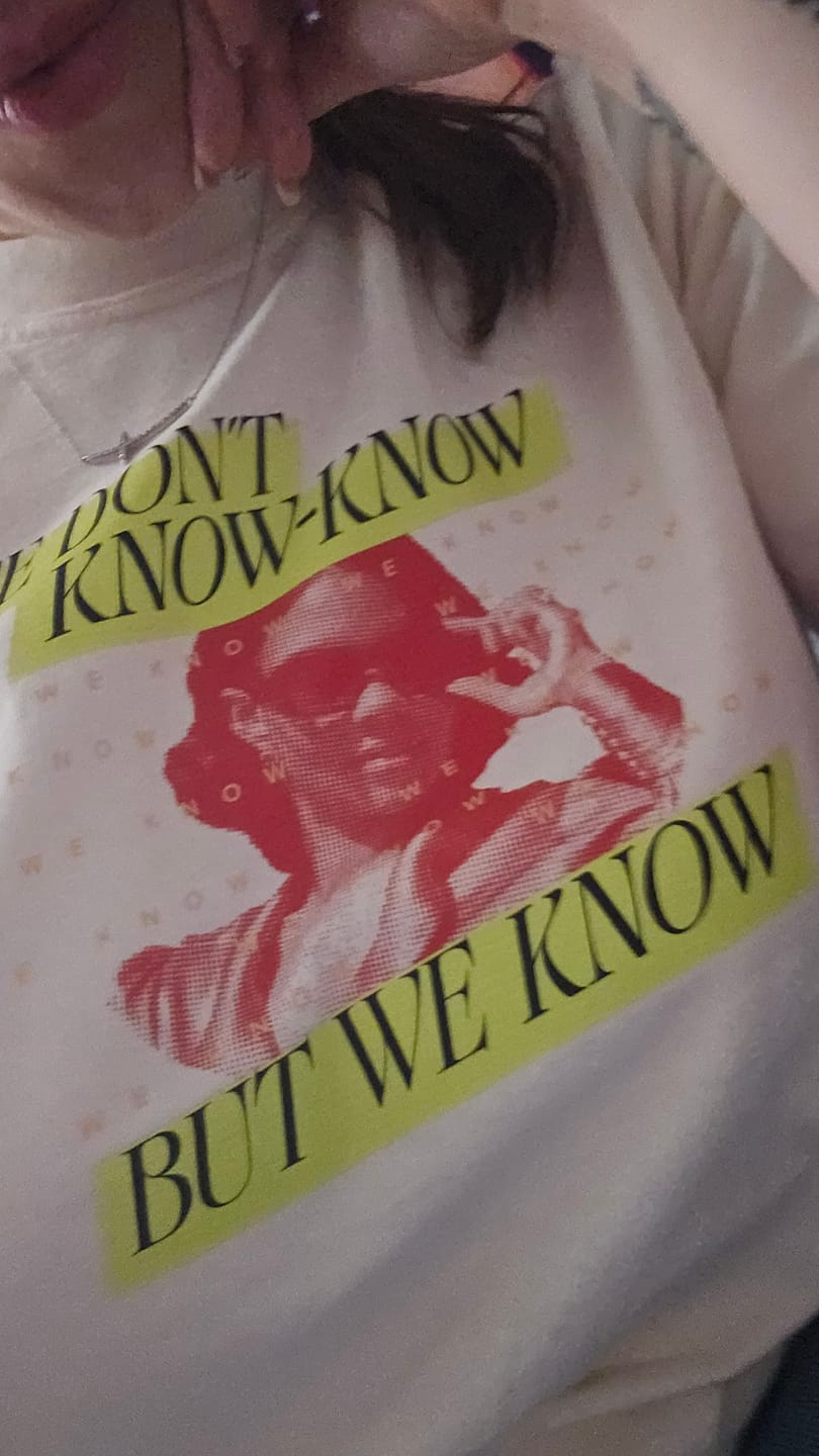 Customer photo review of We Know Neon T-Shirt
