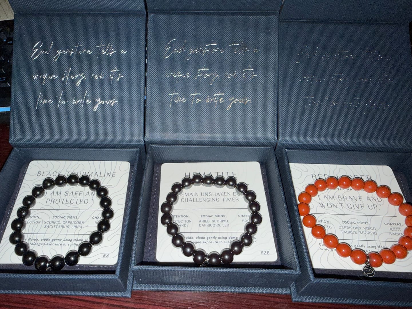 Customer photo review of Root Chakra (Muladhara) Bracelet Pack