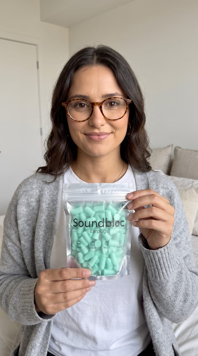 Customer photo review of Aurora Foam Earplugs - High noise protection M/S