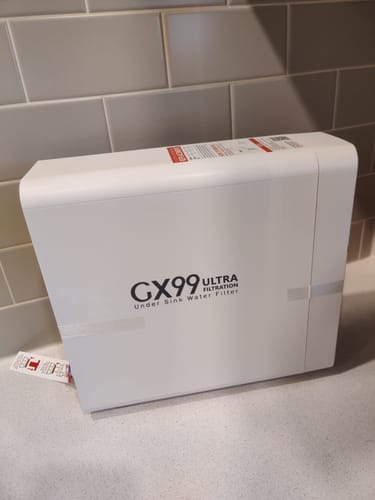 Customer photo review of Frizzlife GX99 0.01 μm Ultrafiltrations-Wasserfiltersystem für unter die Spüle, mit speziellem Wasserhahn aus gebürstetem Nickel