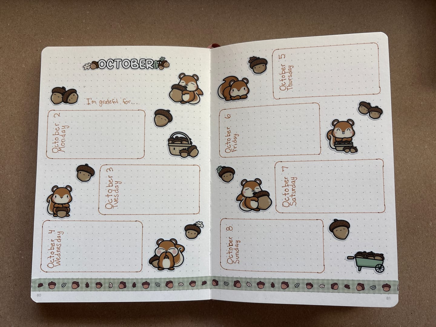 Customer photo review of Acorn Harvest Sticker Sheet