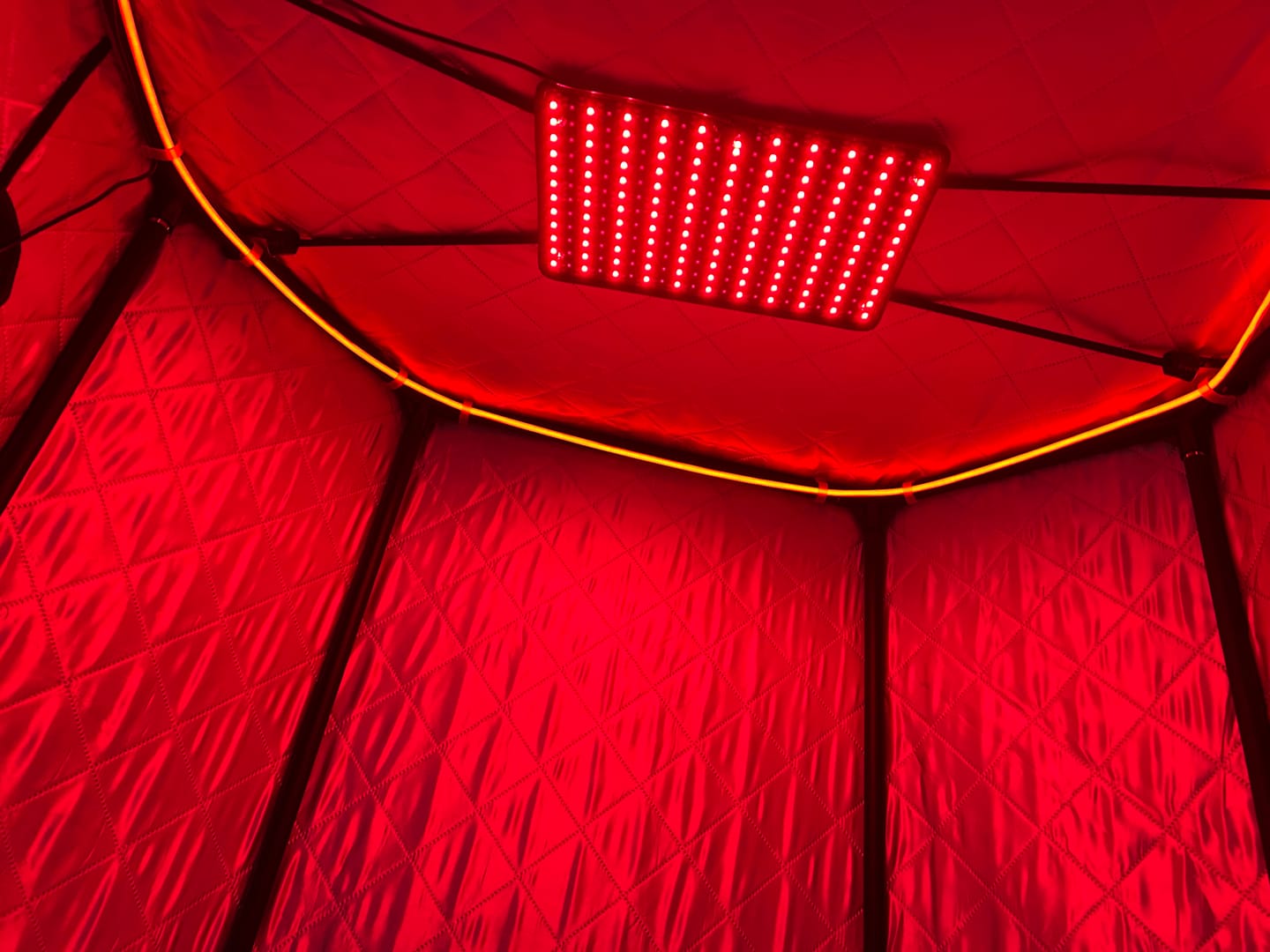 Customer photo review of SaunaPro® The World's First Clinical-Grade At-Home Red-Light Sauna