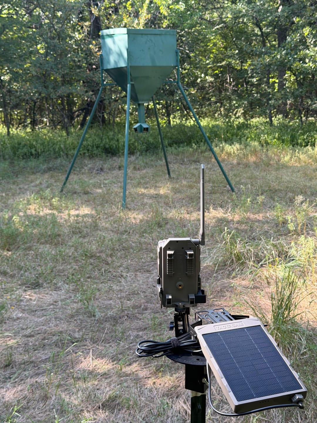 Customer photo review of Buy 2 & Save! Tactacam Reveal X Gen 3.0 with Lithium Batteries, Solar Panels, Lockable Steel Reinforced Straps, and Cleaning Cloth