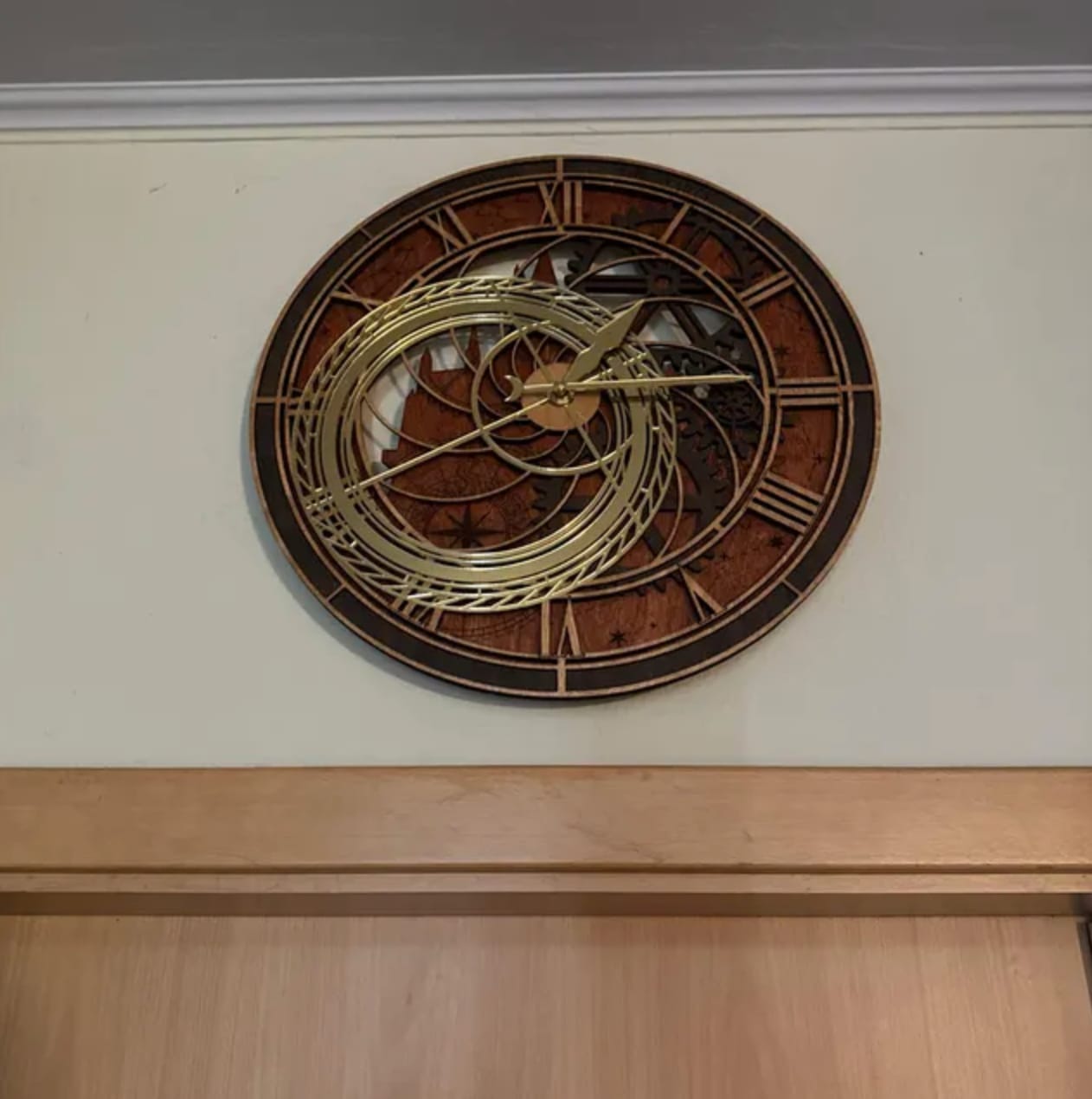 Customer photo review of HANDCRAFTED HOGWARTS™ CLOCK TOWER 3D WALL CLOCK - OFFICIALLY LICENSED - HARRY POTTER