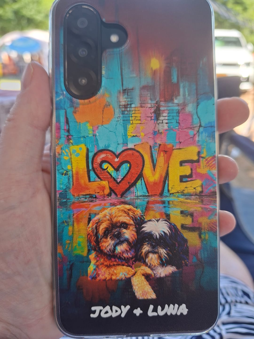Customer photo review of Streetart - Gepersonaliseerd telefoonhoesje
