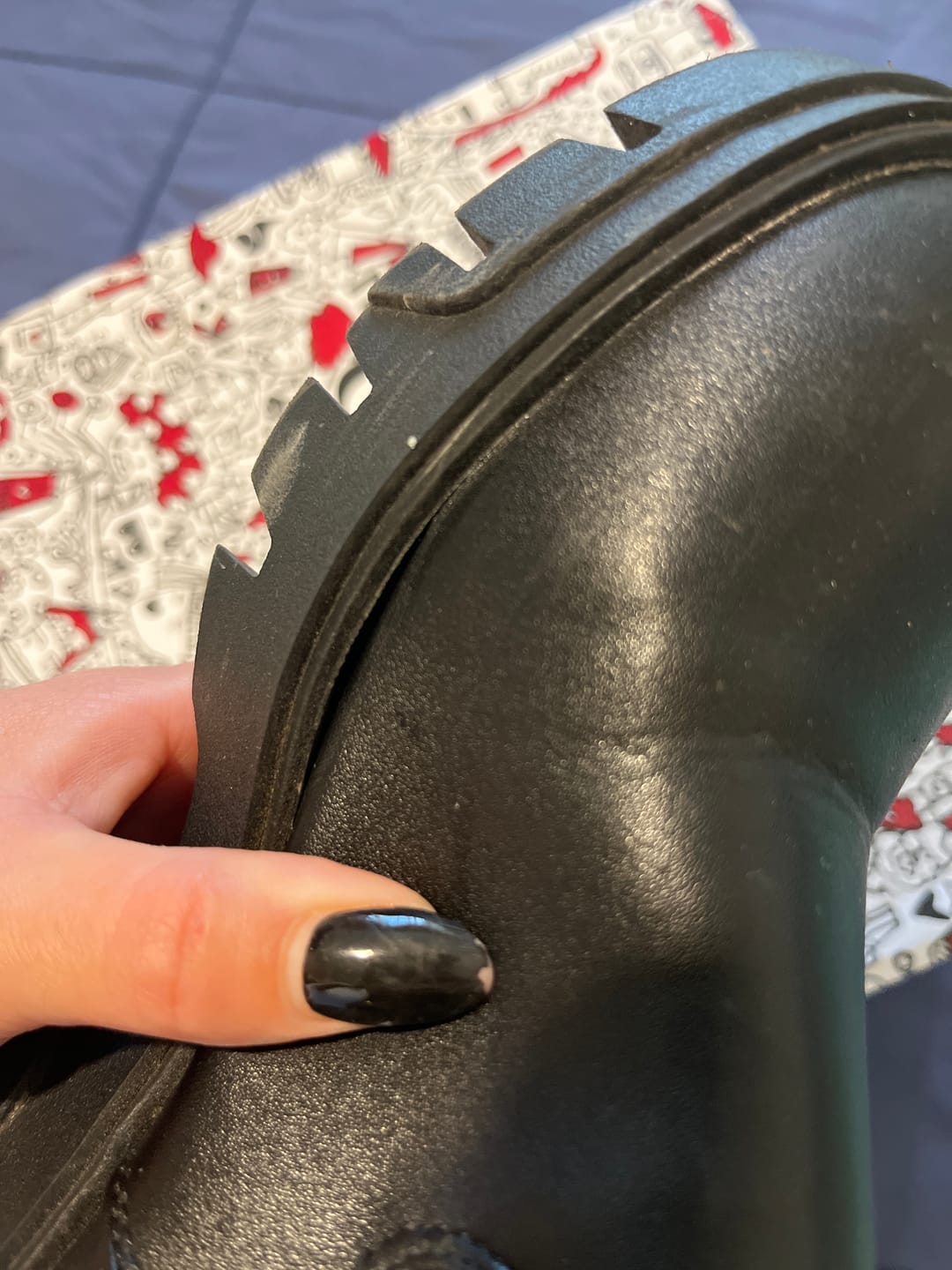 Customer photo review of Botín Negro Mujer 35982