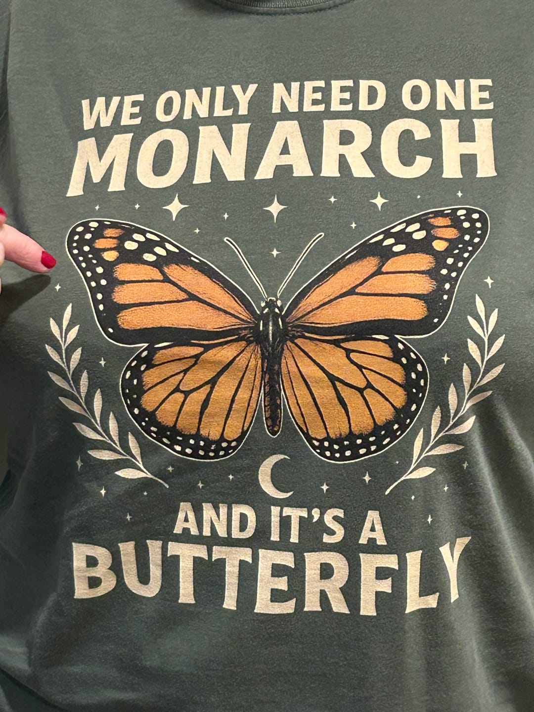 Customer photo review of One Monarch Butterfly T-shirt