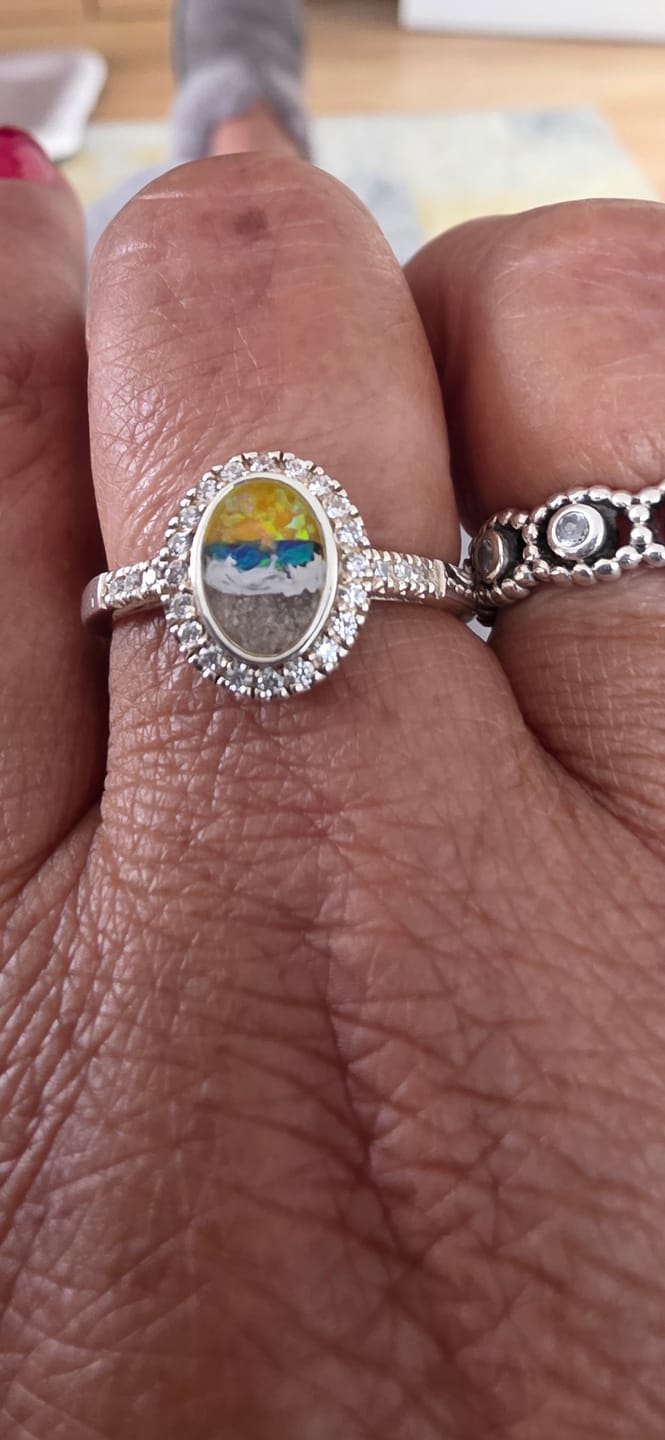 Customer photo review of Oval CZ Maria Ring