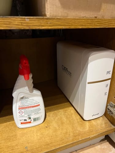 Customer photo review of Frizzlife GX99 0.01 μm Ultrafiltrations-Wasserfiltersystem für unter die Spüle, mit speziellem Wasserhahn aus gebürstetem Nickel