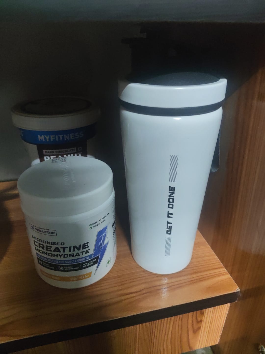 Customer photo review of Wellcore - Micronised Creatine Monohydrate (83 Servings, Tropical Tango) + Premium Steel Shaker