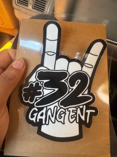 Customer photo review of 32 GANG DECAL