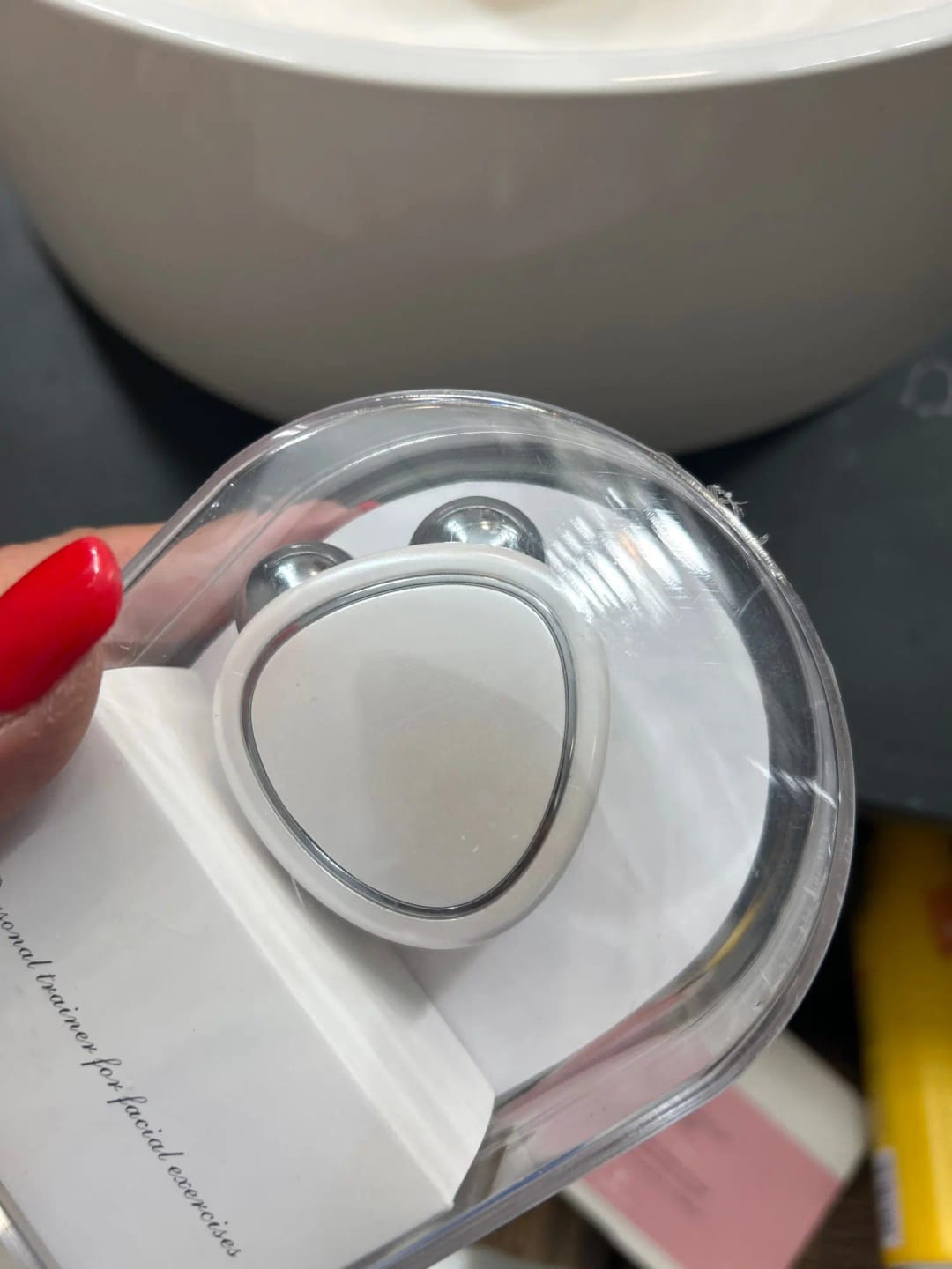 Customer photo review of Electric Micro-Current Face Massager for Firming and Slimming