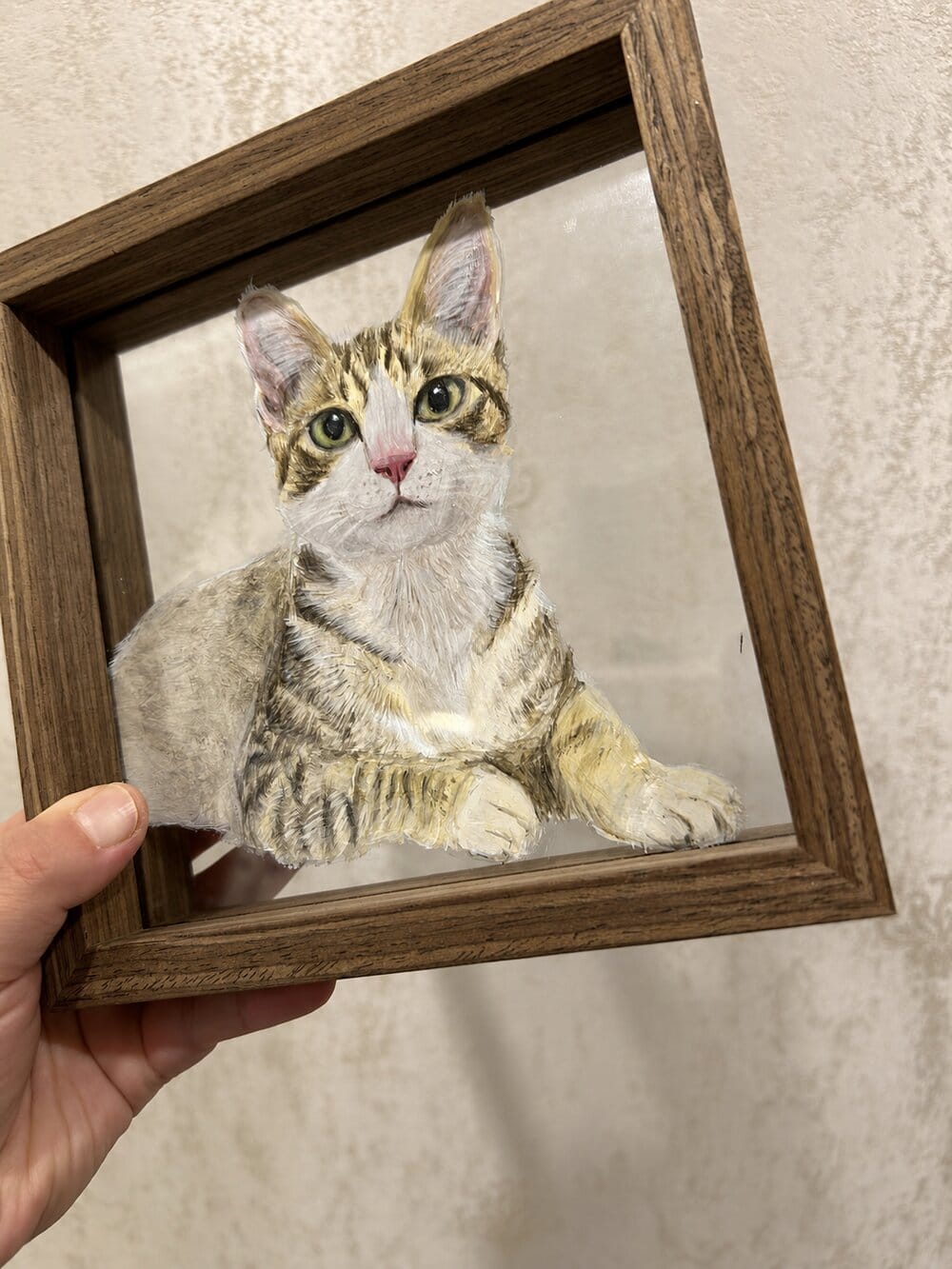 Customer photo review of Hand-drawn pet portraits
