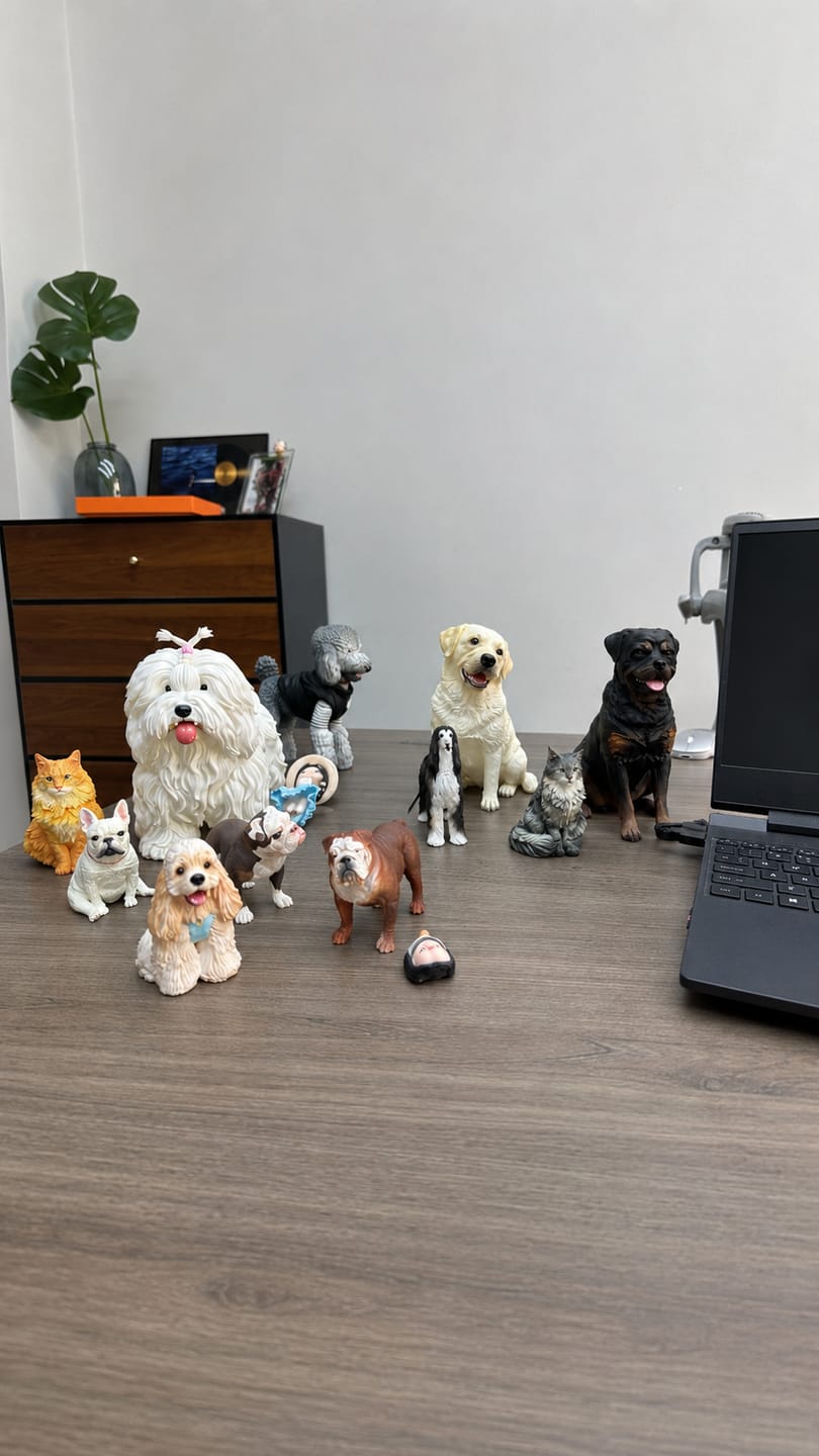 Customer photo review of Custom 3D Printed Pet Replica Figurine