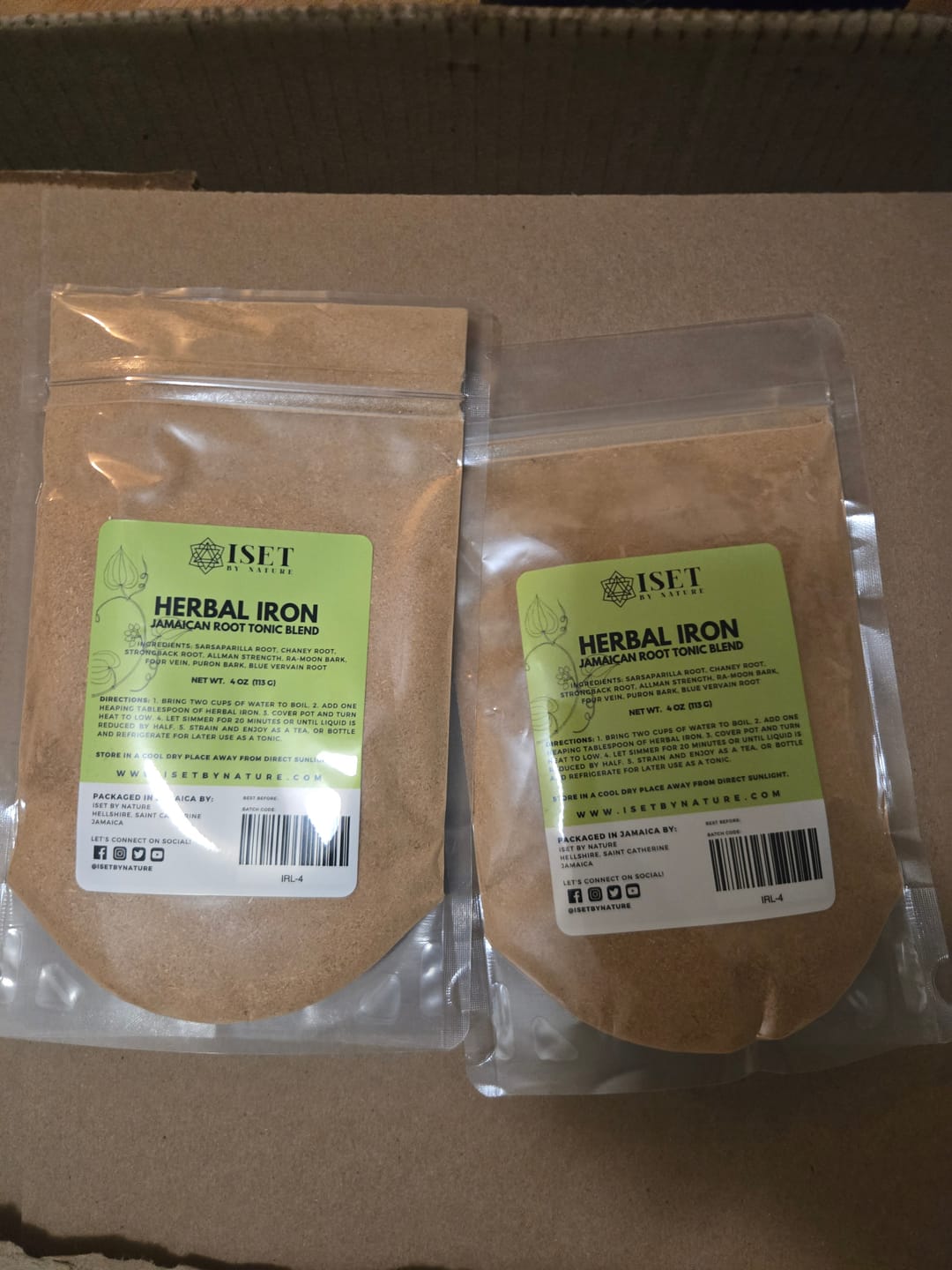 Customer photo review of Herbal Iron Roots™ Formula