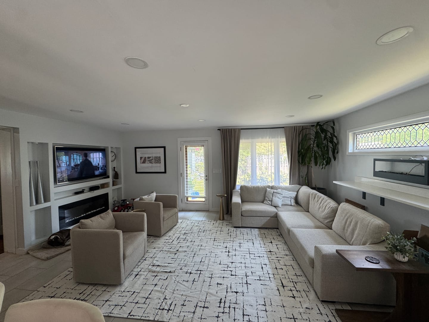 Customer photo review of Camille Washable Area Rug - Beige