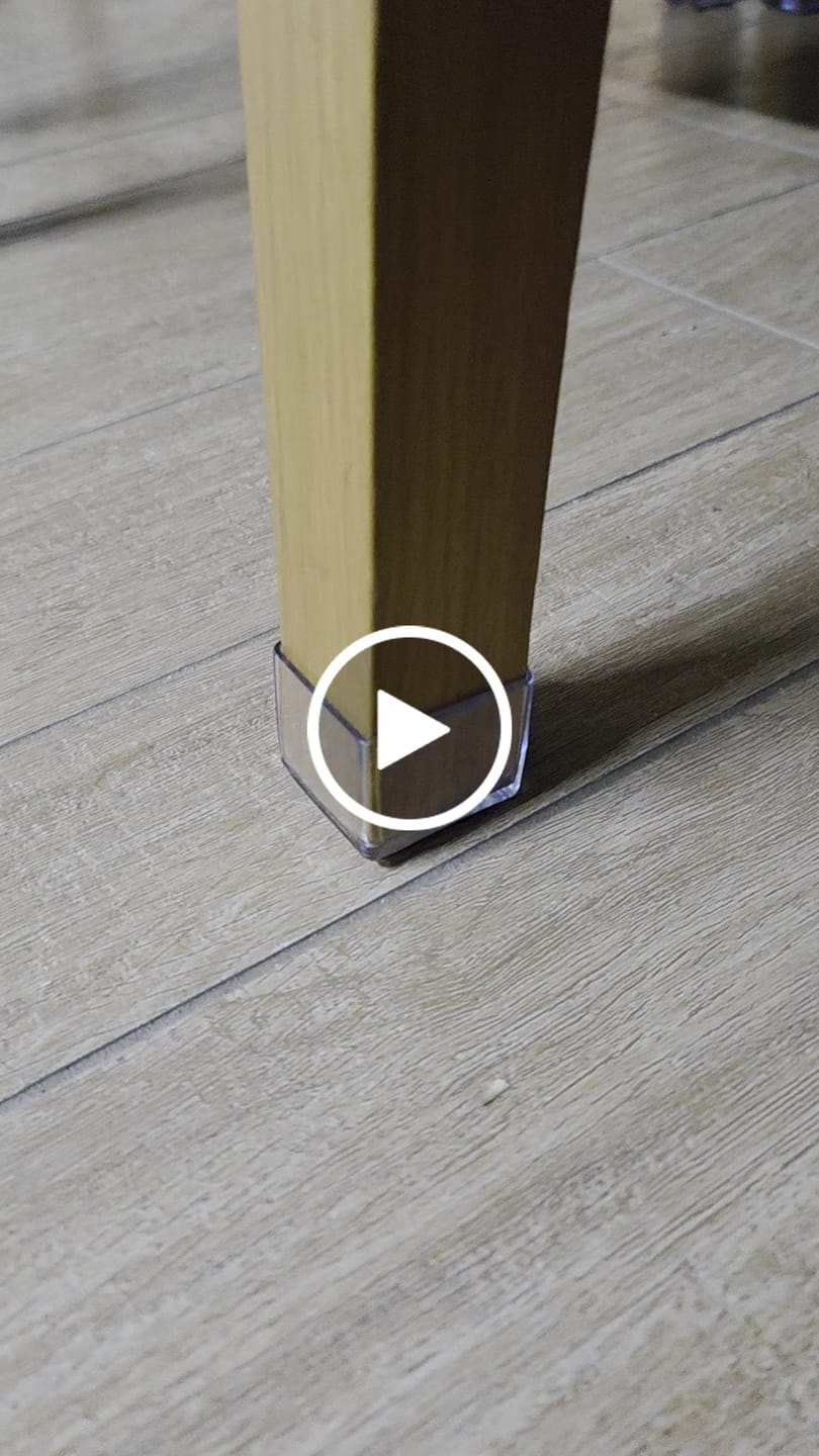 Customer video review of Square Felt Silicone Chair Leg Protectors | Extra-Durable Chair Floor Protectors