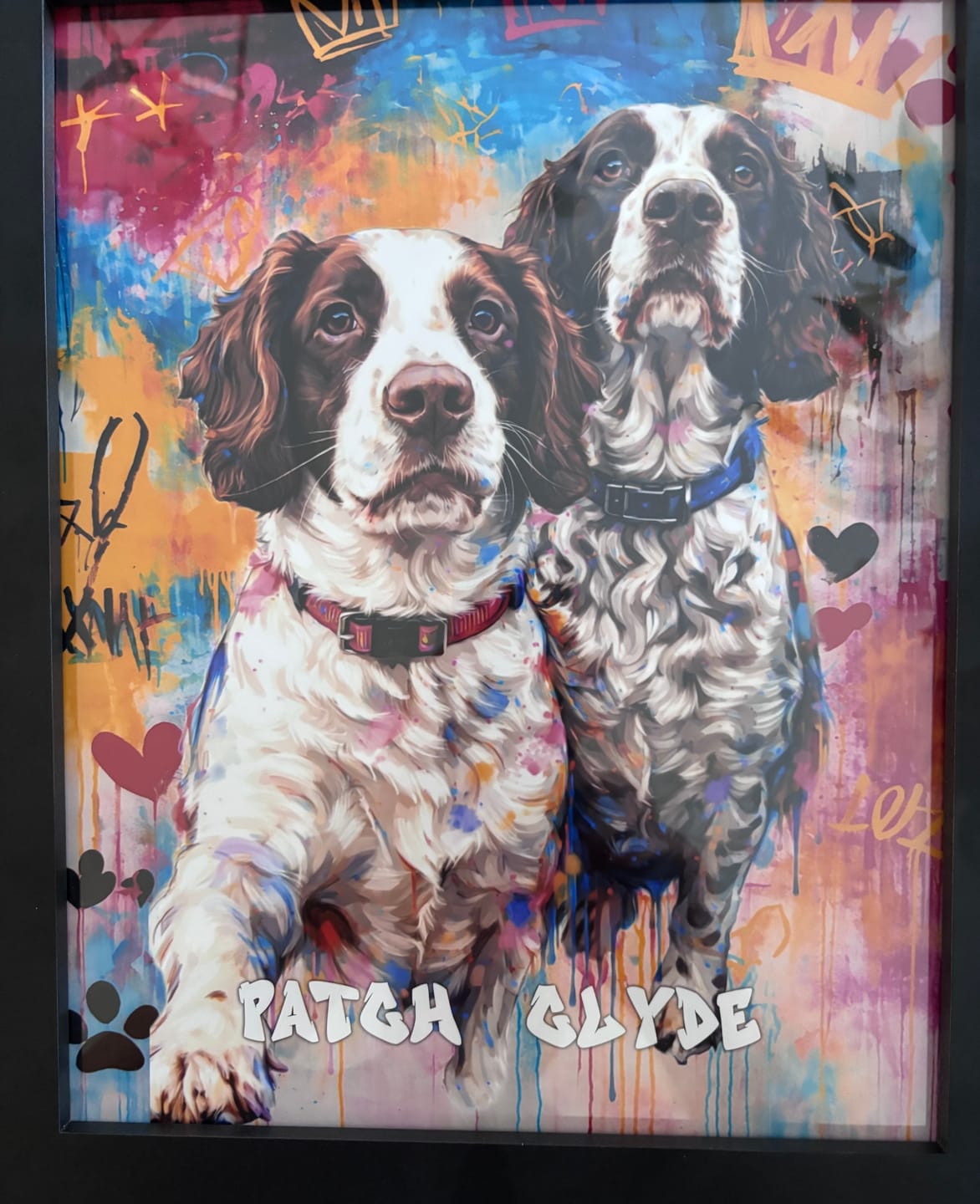 Customer photo review of Graffiti -  Personalised Poster