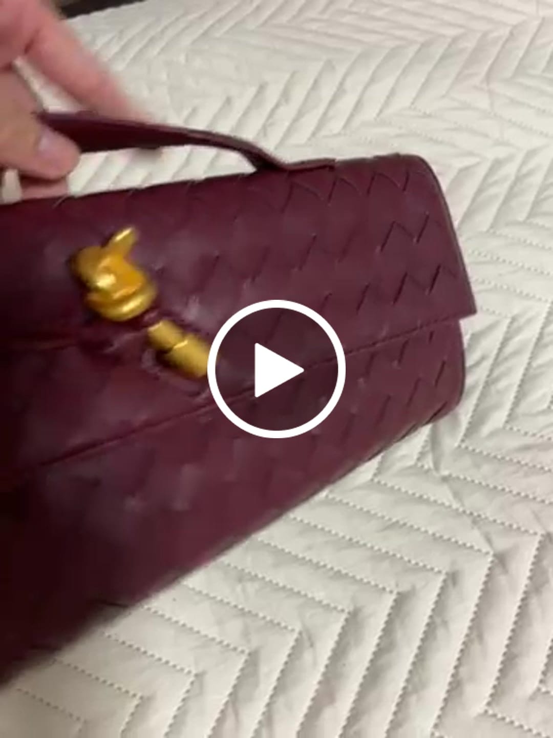 Customer video review of Bianca Woven Bag