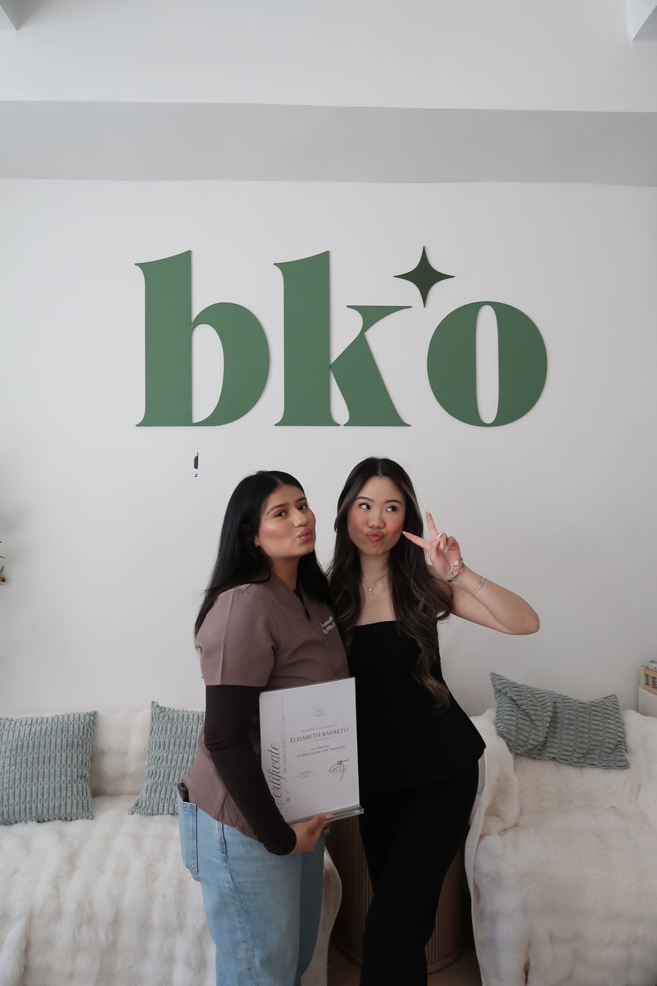 Customer photo review of Korean Lash Lift In Person Training