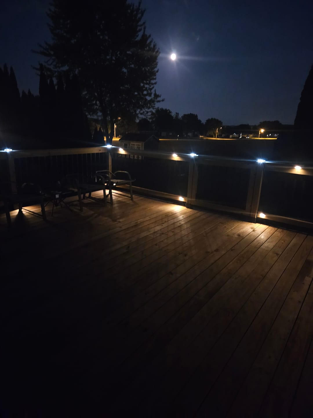 Customer photo review of TSUN Grey Shell White Solar Deck Lights