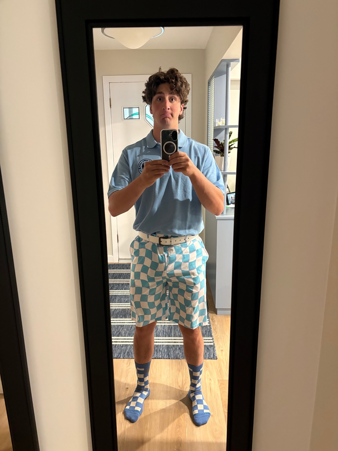 Men's Summer Checkers Golf Shorts golf outfit inspiration from Golf Gentry