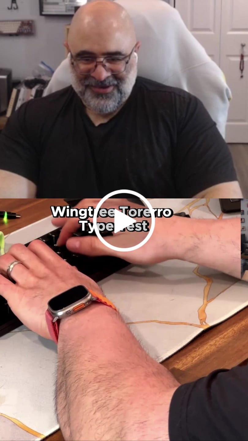 Customer video review of WINGTREE Torrero Light Tactile Switch Factory Lubed (10PCS)
