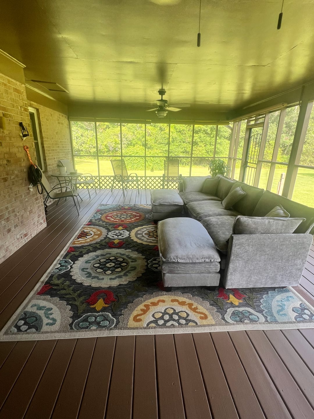 Customer photo review of 149.2 Inch Cloudy Luxury Thickened Cushion Modular Sofa (5 Colors)