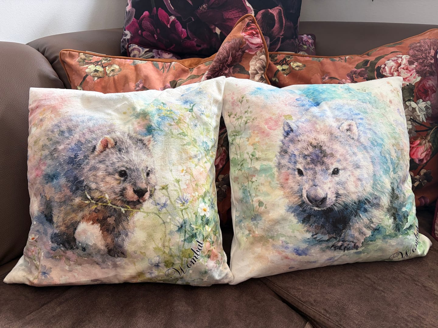 Customer photo review of Personalisiertes Kissen - Aquarell