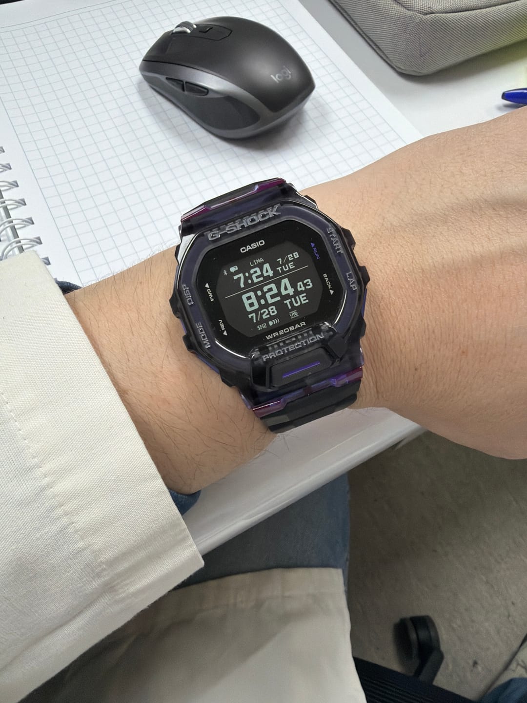 Customer photo review of Reloj Casio G-Shock G-SQUAD GBD-200SM-1A6DR Bluetooth