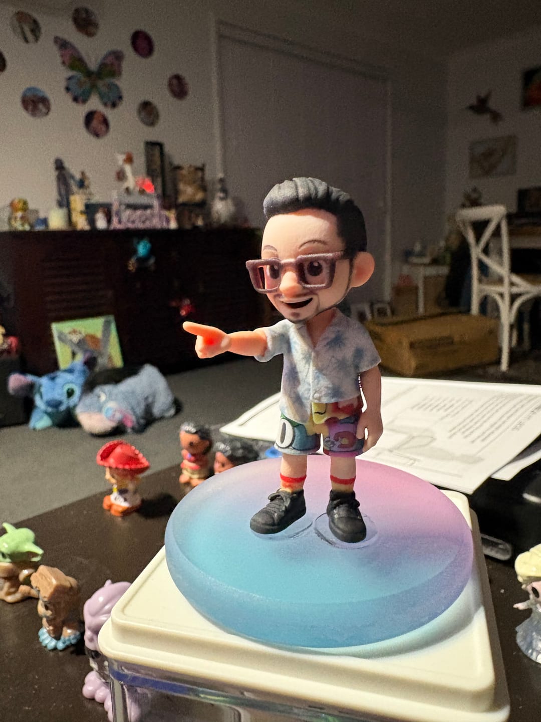 Customer photo review of DoDoWish Personalized 3D Figurine from Photo