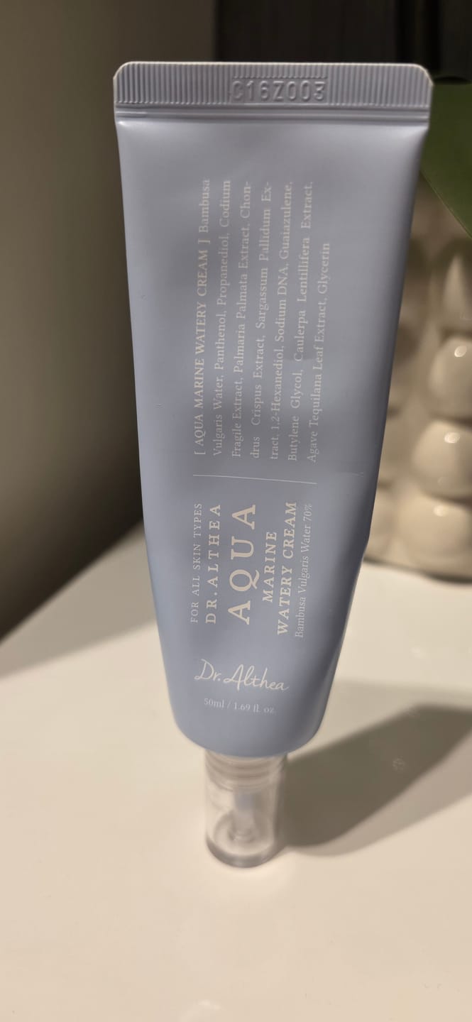 Customer photo review of Viegls mitrinošais krēms Dr. Althea Aqua Marine Watery Cream