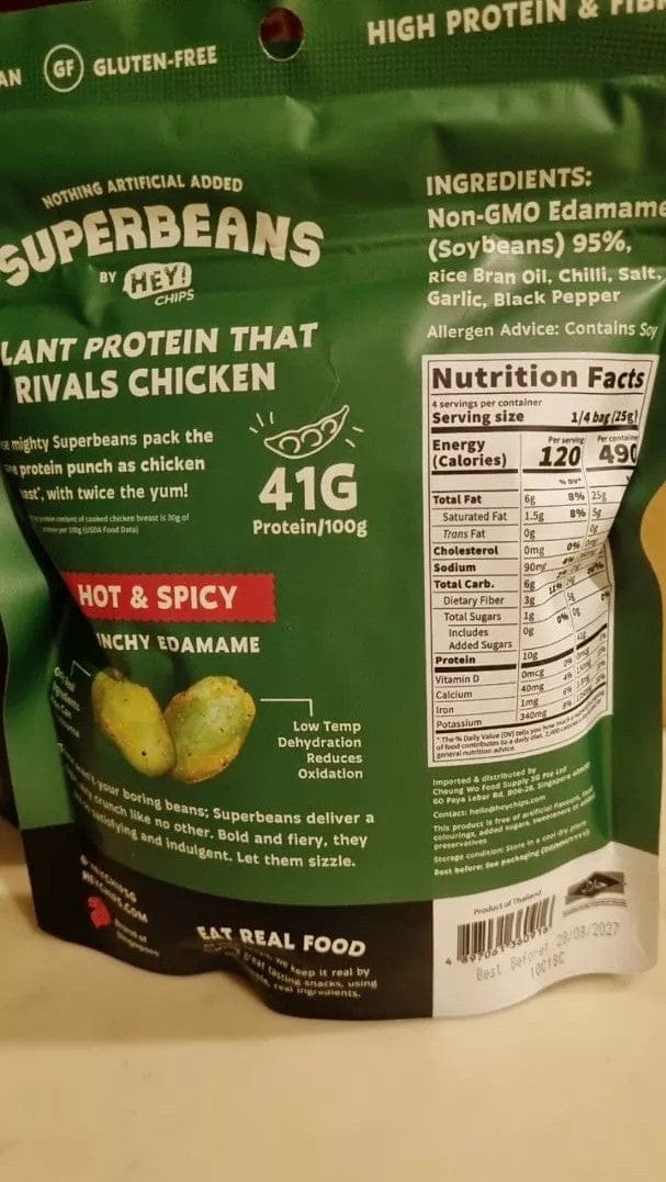 Customer photo review of Edamame Hot & Spicy (100g)