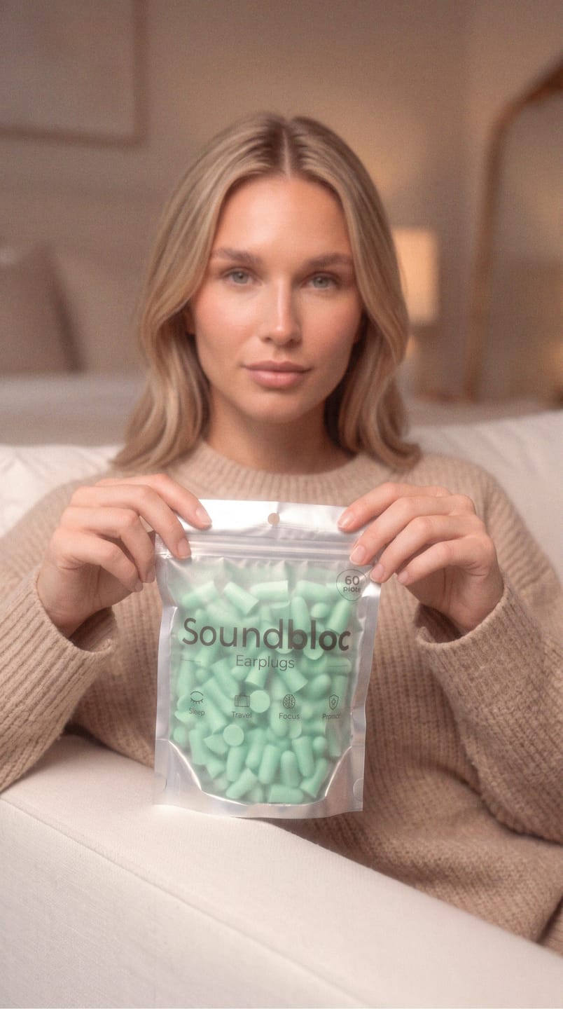 Customer photo review of Aurora Foam Earplugs - High noise protection M/S