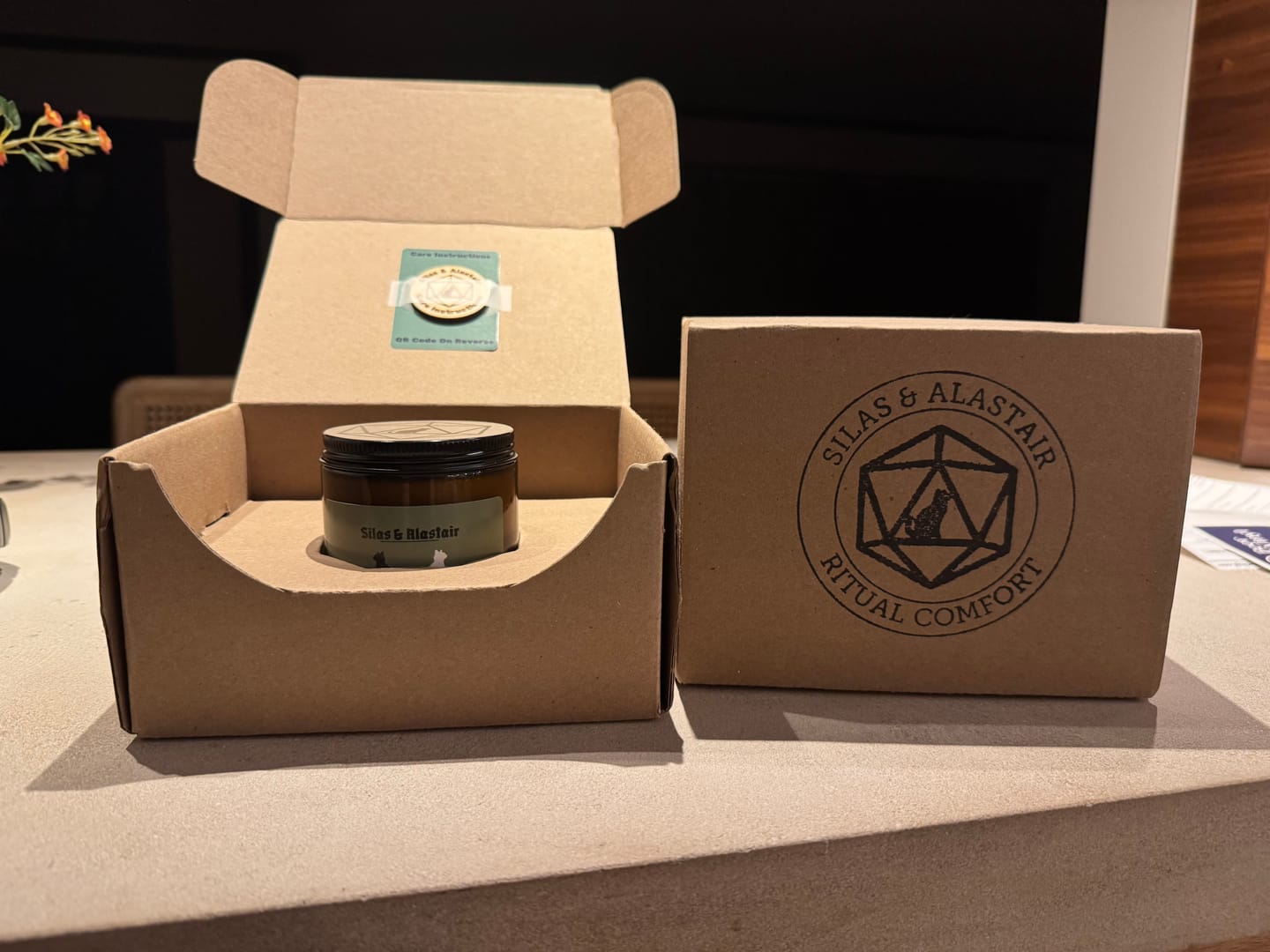 Customer photo review of 9 oz Straight Sided Glass Jar 2-Pack Shipping Box™