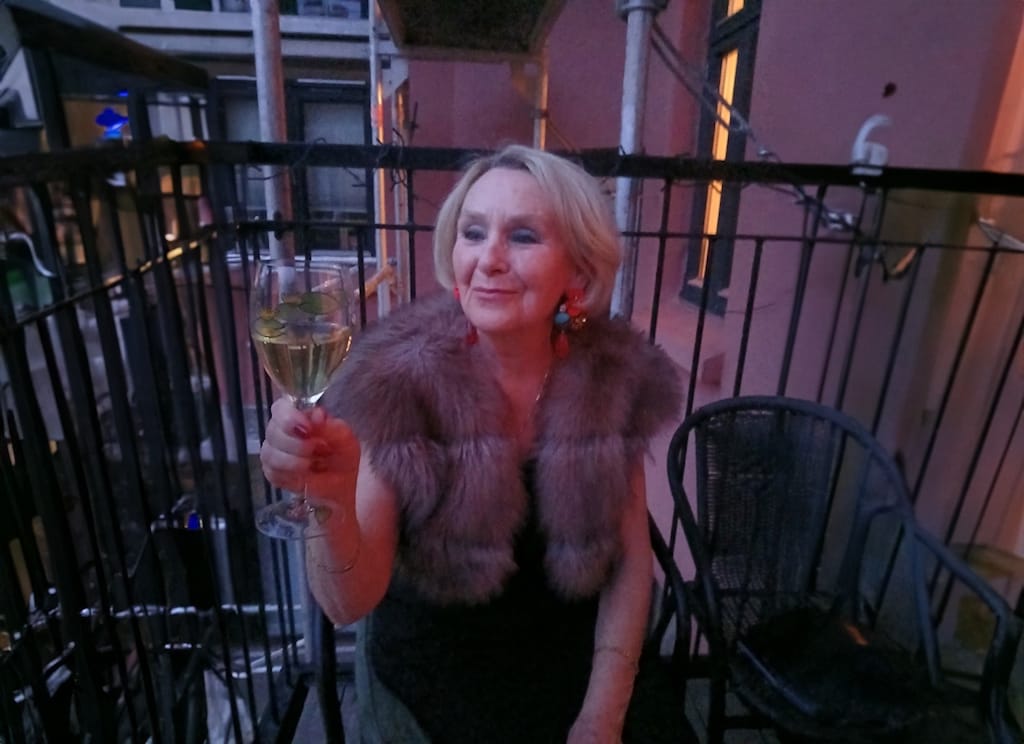 Customer photo review of GardenMuse Drop Earrings