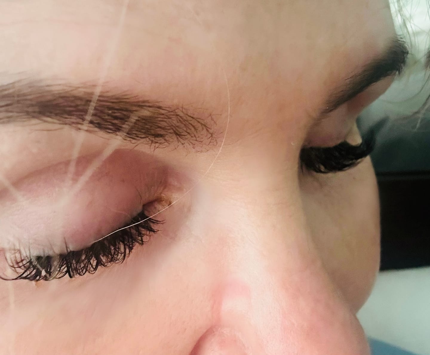 Customer photo review of Pre Glued Half Lashes Flirty Halfsies
