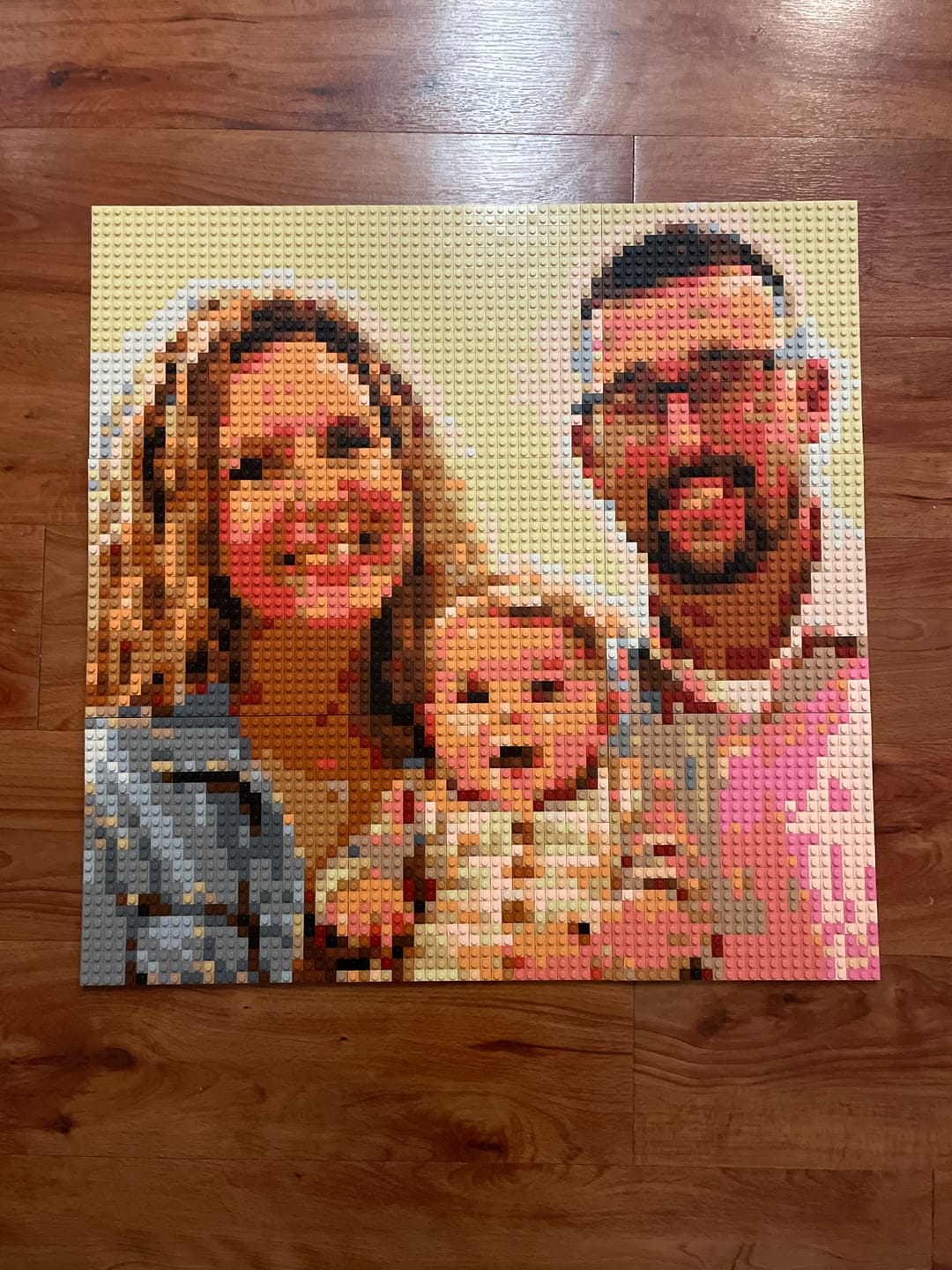 Customer photo review of Custom Design Brick Mosaic - 3x3 baseplates